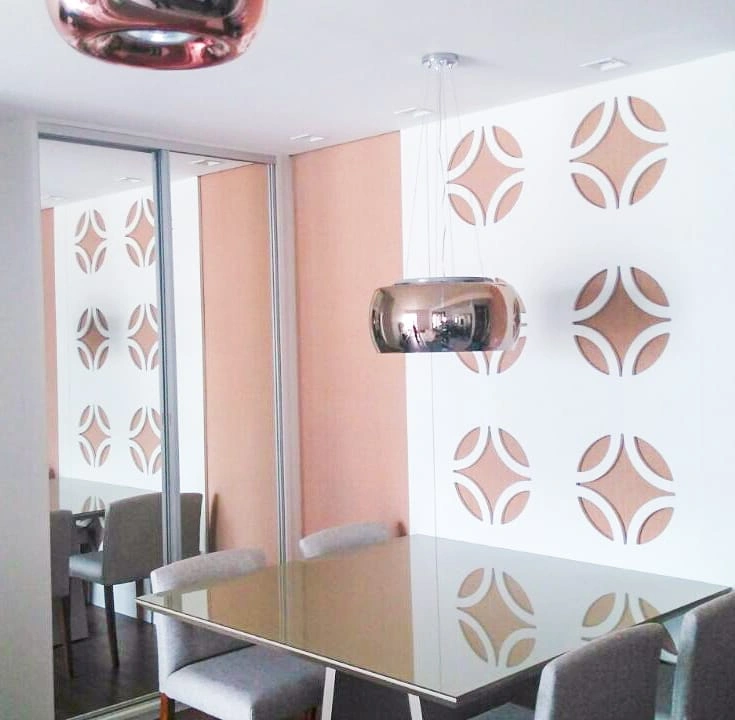 Tampo de vidro para mesa retangular
